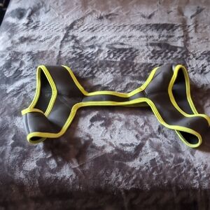 A Black And Yellow Trimmed Neoprene Chest Harness
